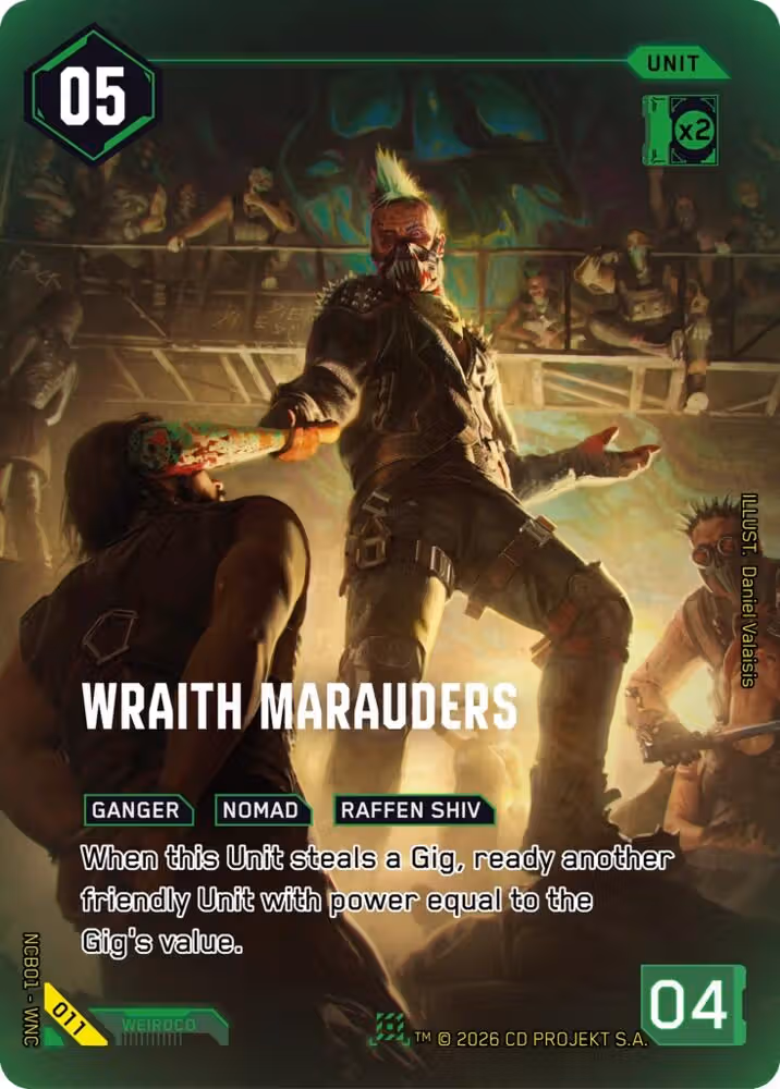 Wraith Marauders 011 Cyberpunk TCG card