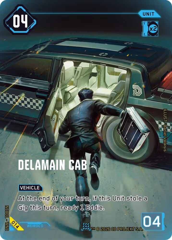Delamain Cab 014 Cyberpunk TCG card